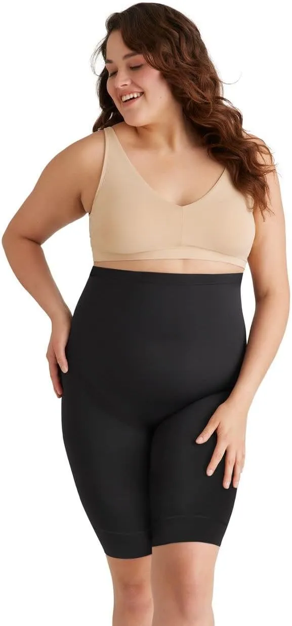 Jockey Women's Shapewear Skimmies Seamfree Core Body Smoothing High-Waist Mid-Thigh Short