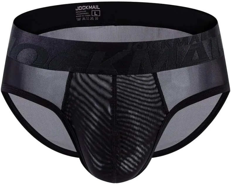 JOCKMAIL Men's Sexy Briefs Soft Breathable Comfortable Briefs Underwear Low Rise Underwear Pack for Men