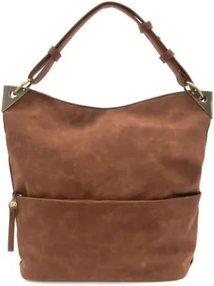 Joy Susan Women's Fashion Purse Darcy Zip Front Pocket Bucket Bag