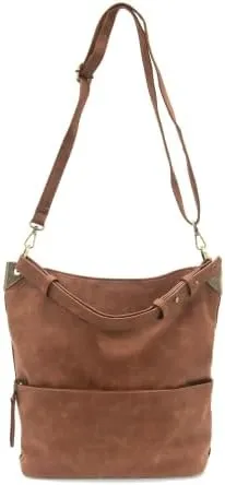 Joy Susan Women's Fashion Purse Darcy Zip Front Pocket Bucket Bag
