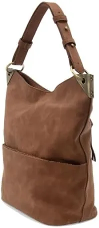 Joy Susan Women's Fashion Purse Darcy Zip Front Pocket Bucket Bag