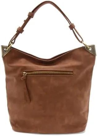 Joy Susan Women's Fashion Purse Darcy Zip Front Pocket Bucket Bag