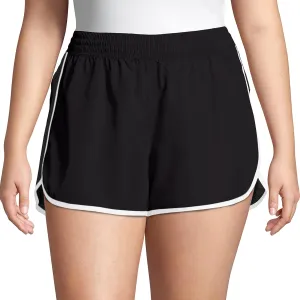 Just My Size Women's Active Plus-Size Woven Running Shorts, Moisture-Wicking Shorts, 4"