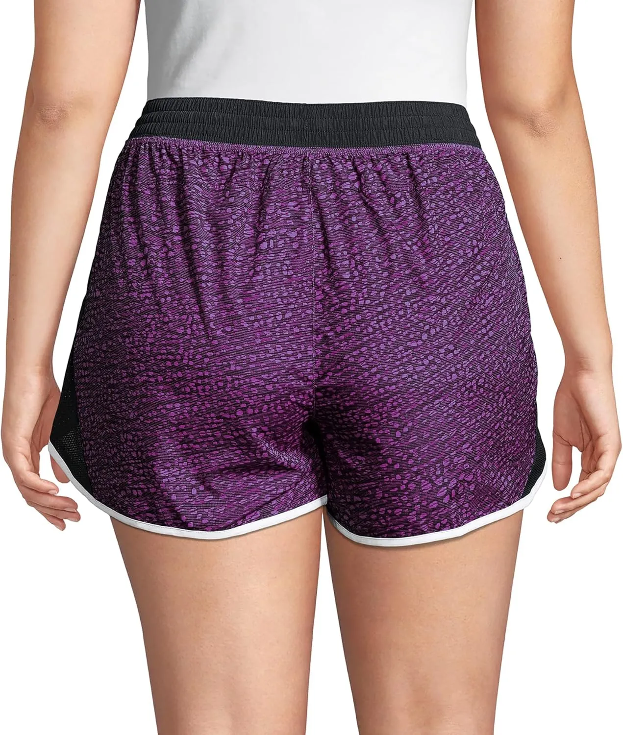 Just My Size Women's Active Plus-Size Woven Running Shorts, Moisture-Wicking Shorts, 4"