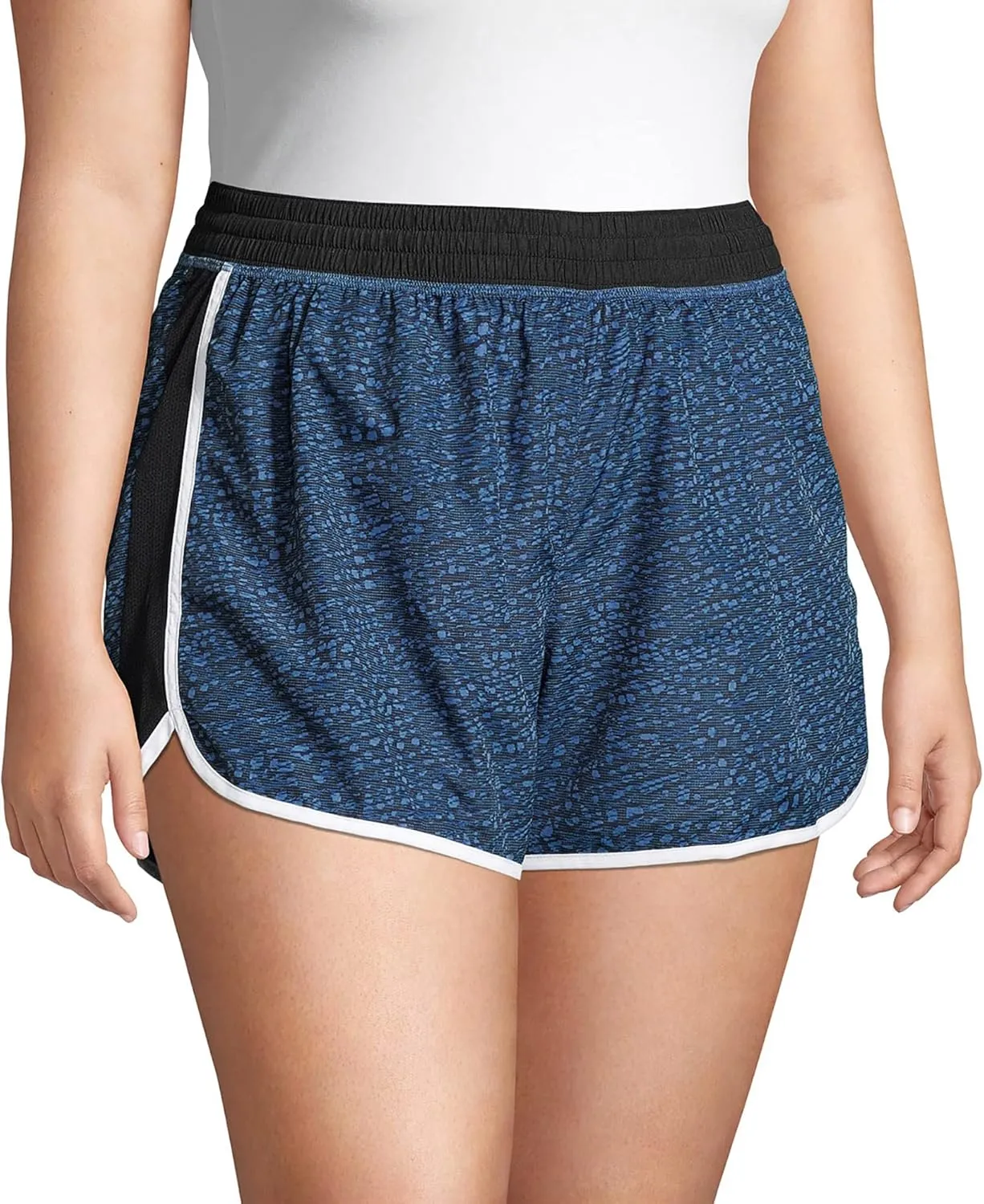 Just My Size Women's Active Plus-Size Woven Running Shorts, Moisture-Wicking Shorts, 4"