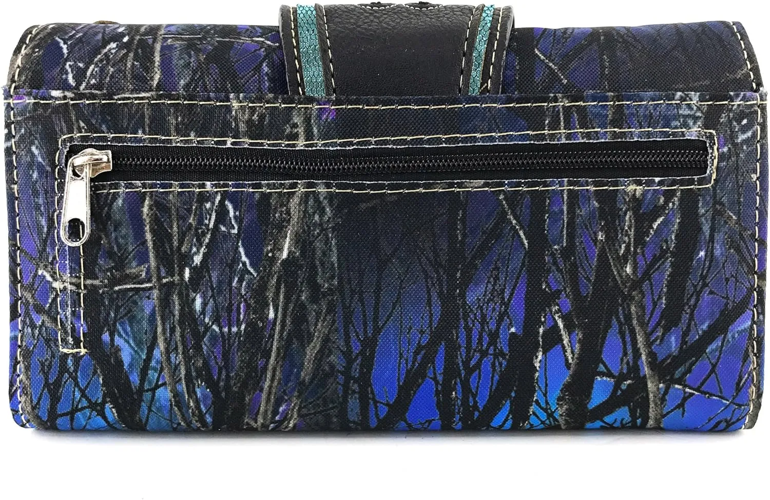 Justin West Camouflage Tree Branches Bling Rhinestone Cross Wings Handbag Purse Messenger Bags and Wallets