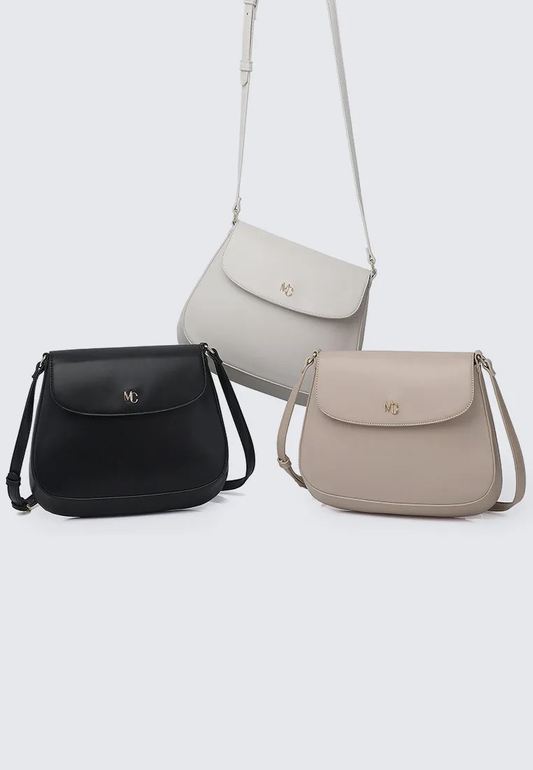Kale Hobo Shoulder Bag (Black)