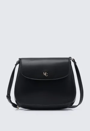 Kale Hobo Shoulder Bag (Black)
