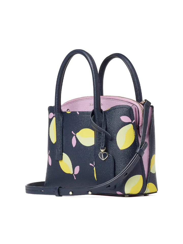 Kate Spade PXRUB328 Margaux Lemons Mini Satchel Blue Multi
