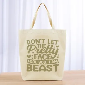 Kids Girl Tote Bag - khaki