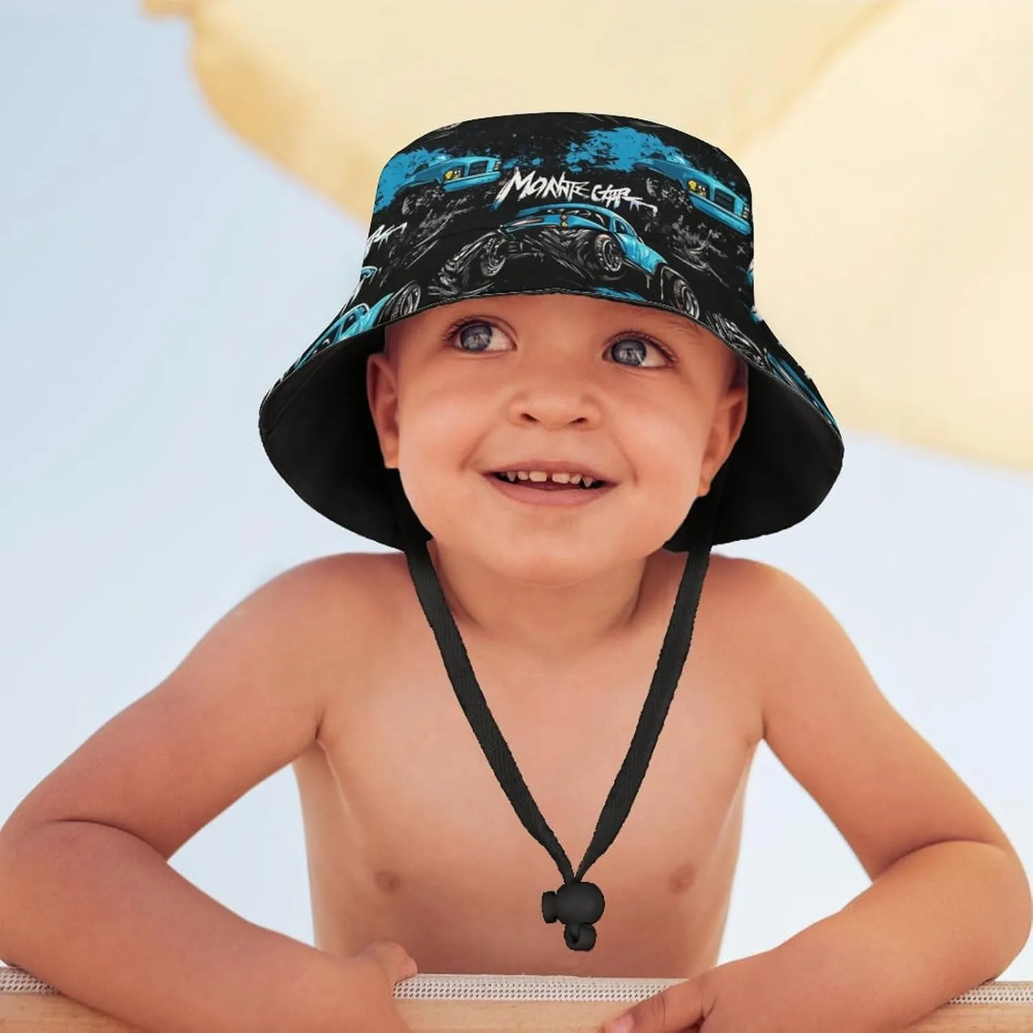 Kids Hats Mermaid Boys Girls Summer Bucket Travel Beach Sun Hat Cap Wide Brim for Toddler Children