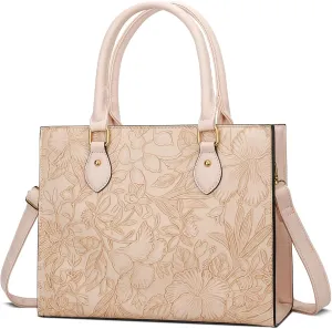KKXIU Purses and Handbags for Women Vegan Leather Tote Shoulder Bag Ladies Top Handle Satchel with Coin Purse