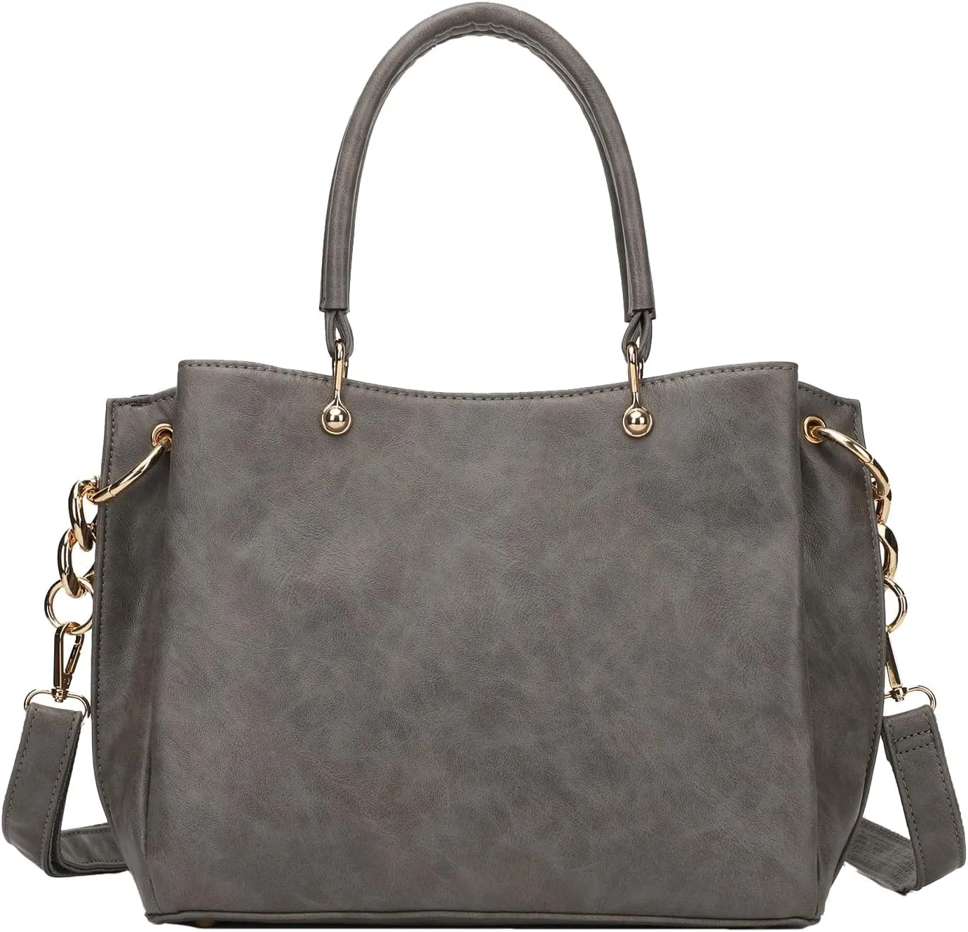 KL928 Women Designer Handbag and Purse, PU Leather Top Handle Satchel Shoulder Bag Tote Bag for Ladies