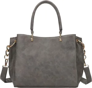 KL928 Women Designer Handbag and Purse, PU Leather Top Handle Satchel Shoulder Bag Tote Bag for Ladies