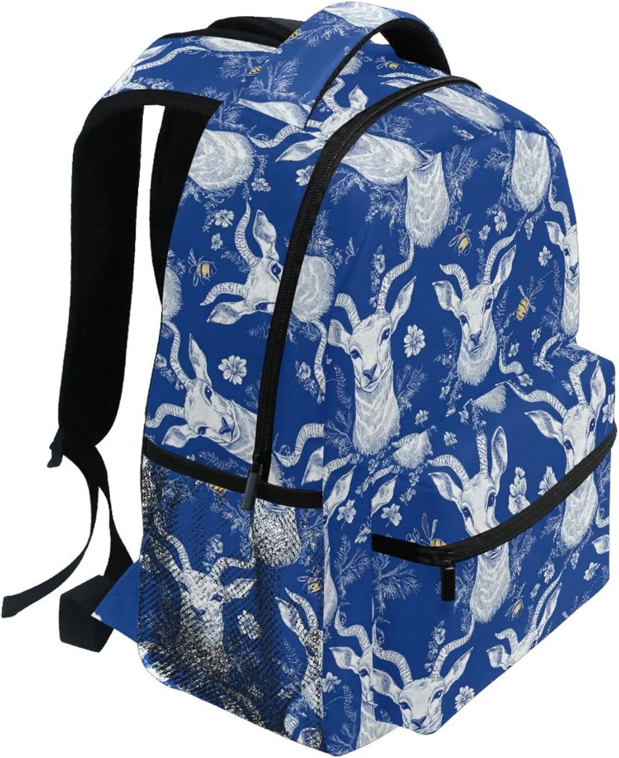 KLL Sport Backpack for Men and Women Waterproof Diaper Bag Backpack with Chest Strap for Business Work College Travel Trip Beauty Antelope Royal Blue