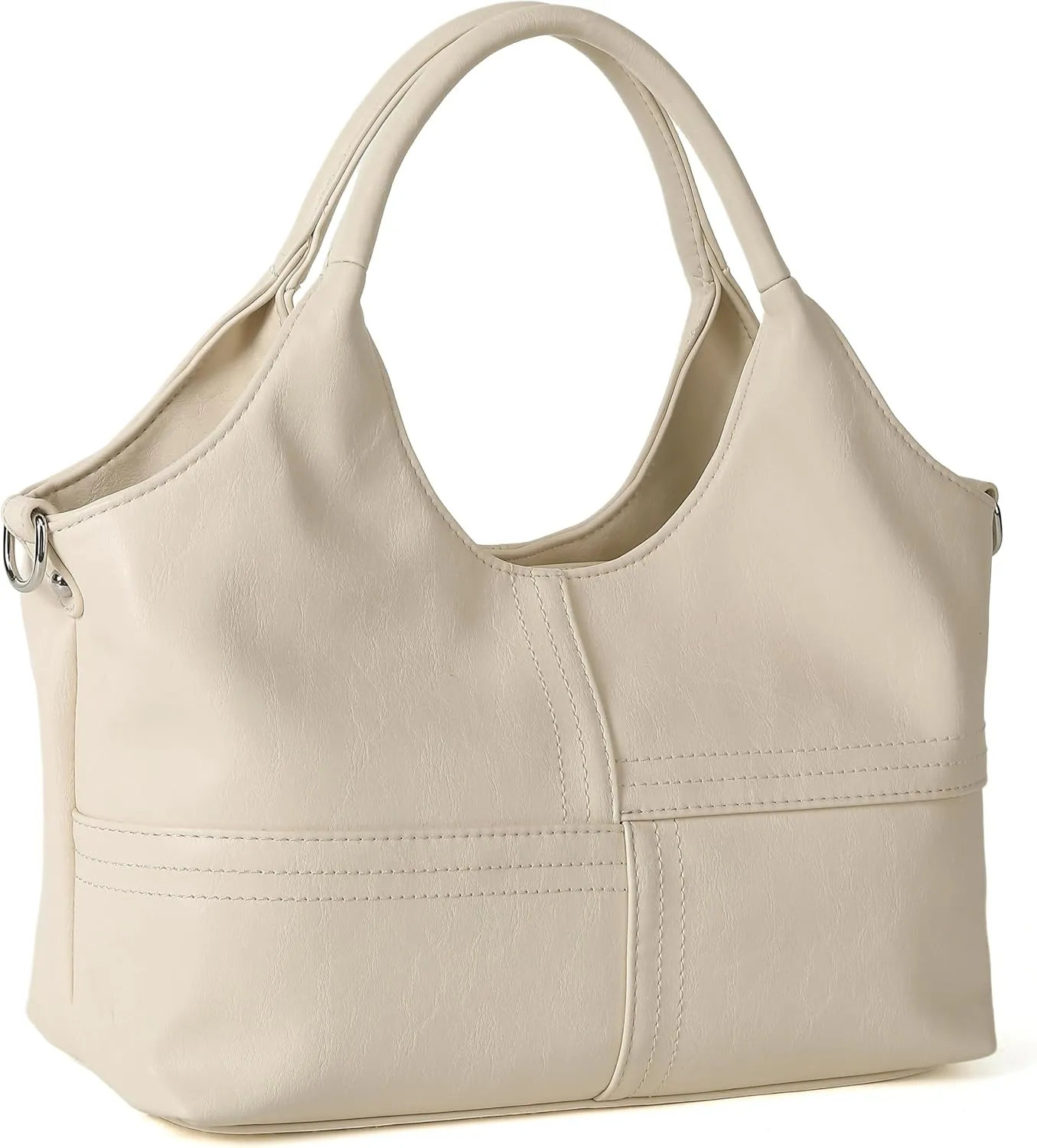 KOGTLA Vegan Leather Purses for Women with Detachable Satchel Strap, Ladies Handbags, Tote Hobo Bags with Top Handle