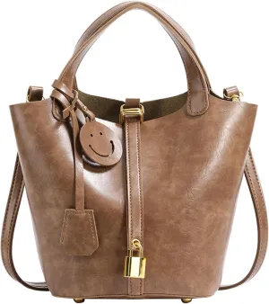 Ladies Handbag, Fashion Shoulder Bag, Retro Large Capacity Sub Mother Bucket Bag For Work, Leisure And Travel. black