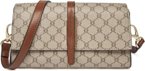 LAORENTOU Women Crossbody Handbag Satchel Purse Vintage Patterned for Ladies with Adjustable Shoulder Strap