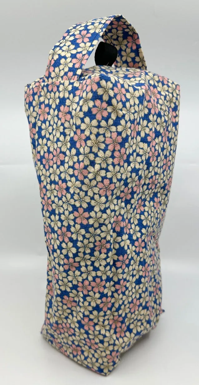 Large Box Bag | Florals | Japanese Flowers Assemble on These Hand-Selected Fabrics