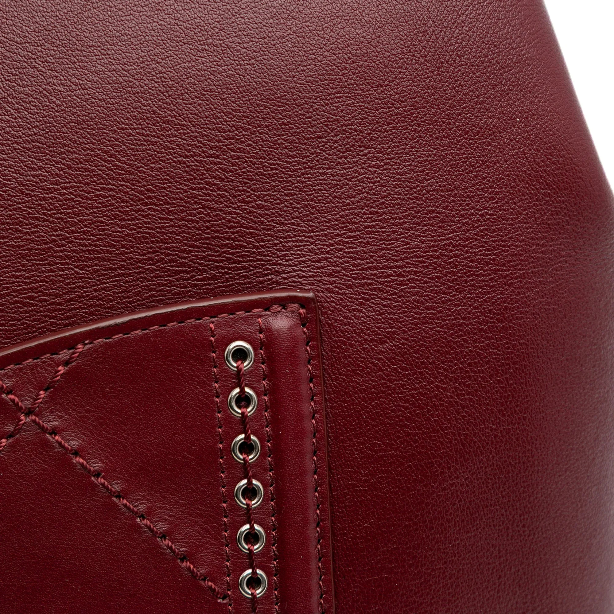Large Calfskin Coco Eyelets Shopping Tote