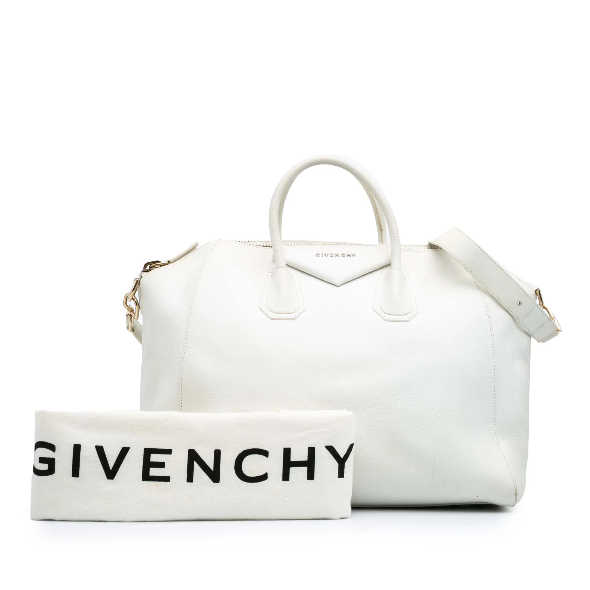 Large Leather Antigona Satchel