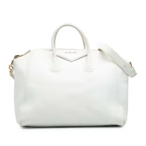 Large Leather Antigona Satchel
