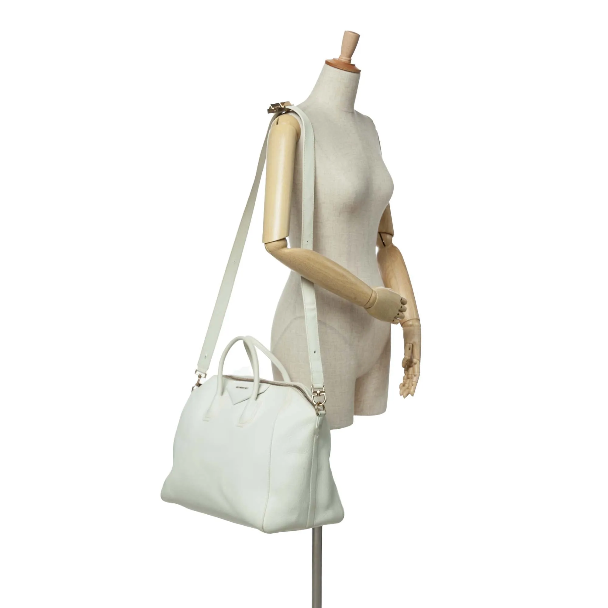 Large Leather Antigona Satchel