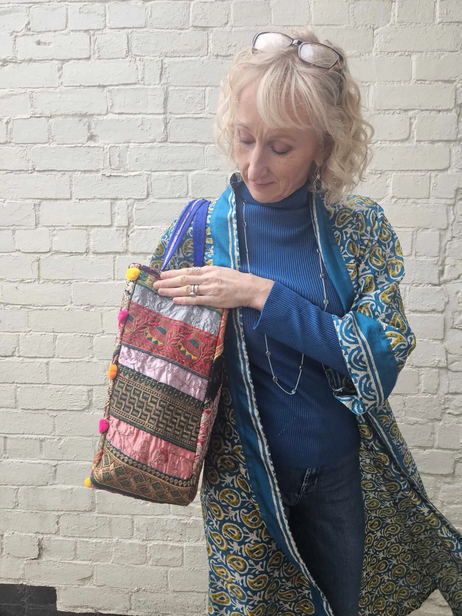 Large Patchwork Tote Bag