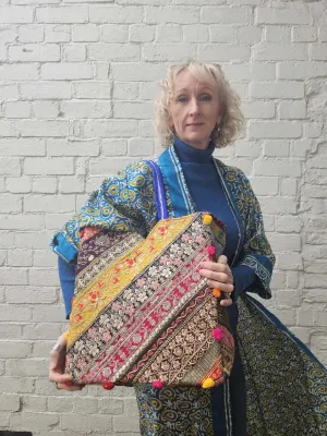 Large Patchwork Tote Bag
