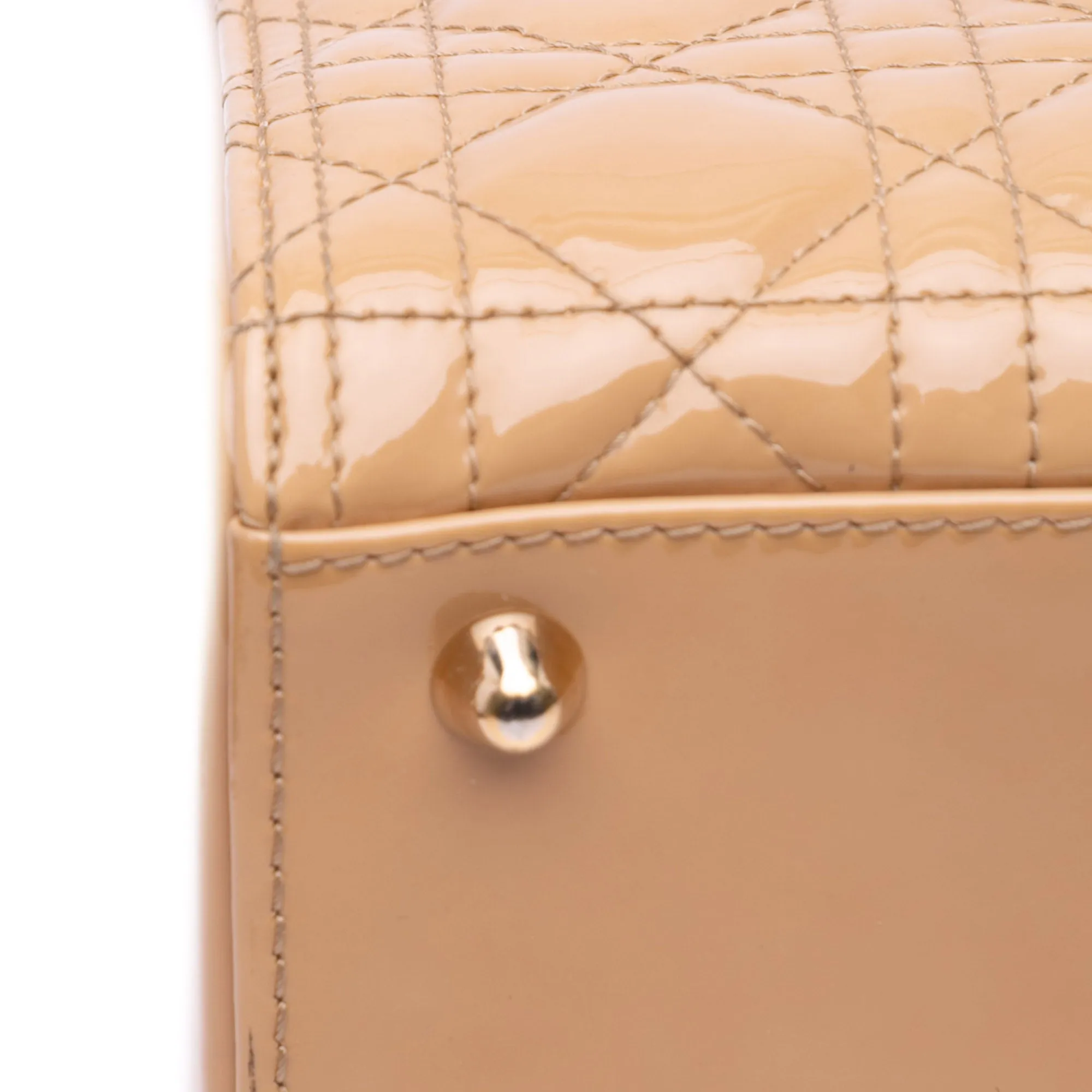 Large Patent Cannage Lady Dior