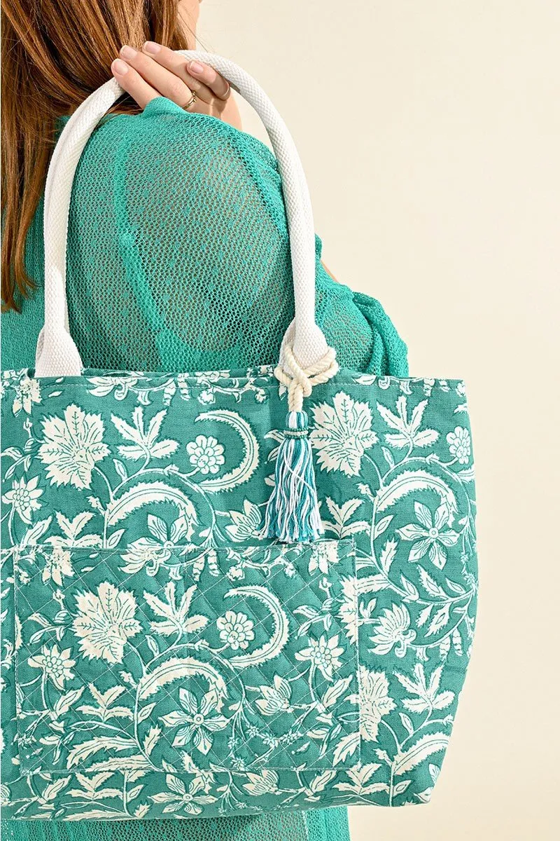 LARGE SIDE POCKET COTTON BAG