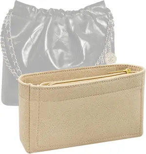 Lckaey Channel Purse Organizer - Single Shoulder Felt Insert Y081 Khaki-M