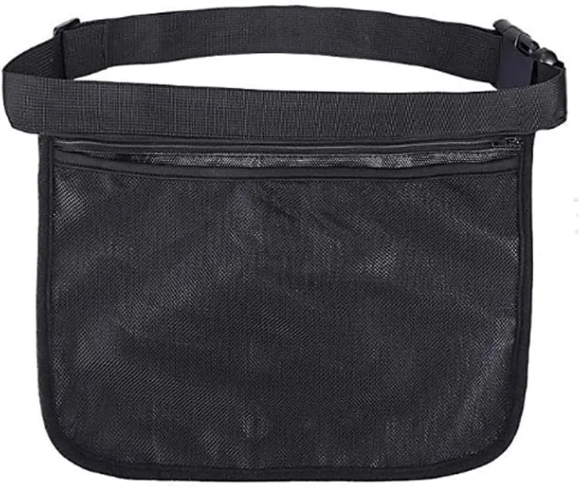 Leadigol Tennis Ball Holder Zipper Sports Bag Picking Up Ball Ball Storage Waist Bag Tennis Accessories Tennis Ball Carry Bag Golf Accessory Bag