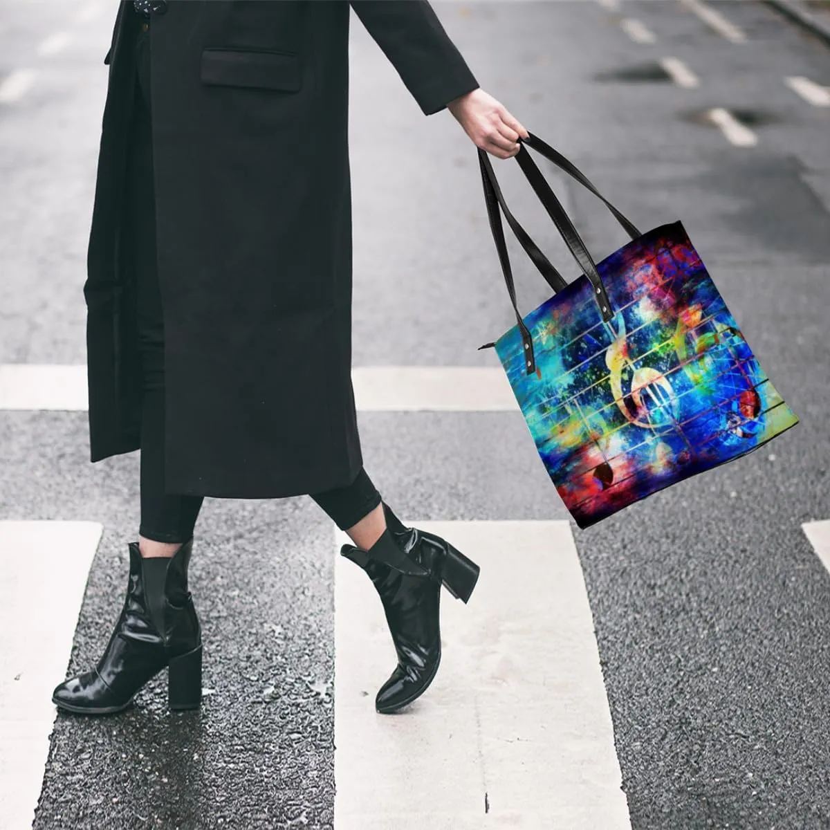 Leather Tote Bag for Women Fashion Shoulder Bag Purses and Handbags Large Capacity Satchel Bags for Work Travel