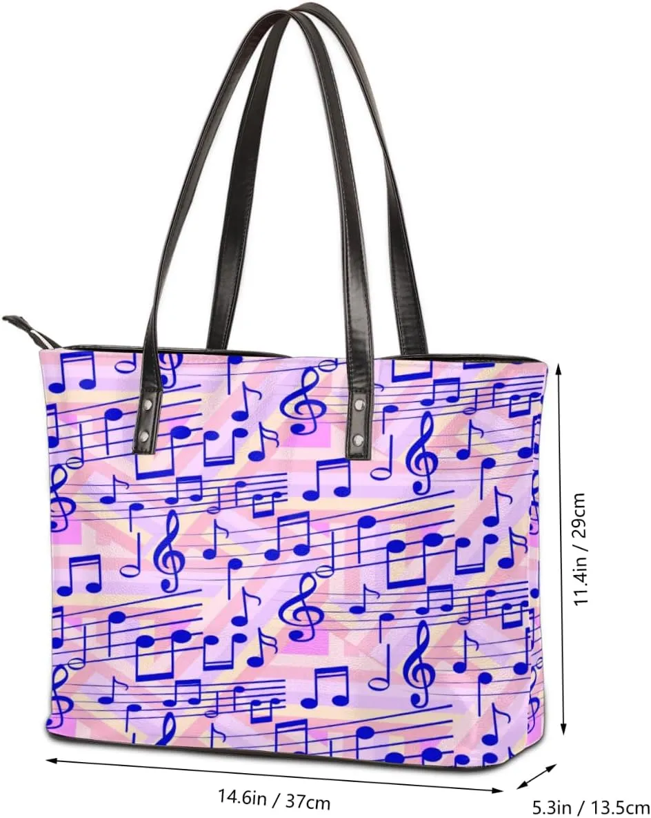 Leather Tote Bag for Women Fashion Shoulder Bag Purses and Handbags Large Capacity Satchel Bags for Work Travel