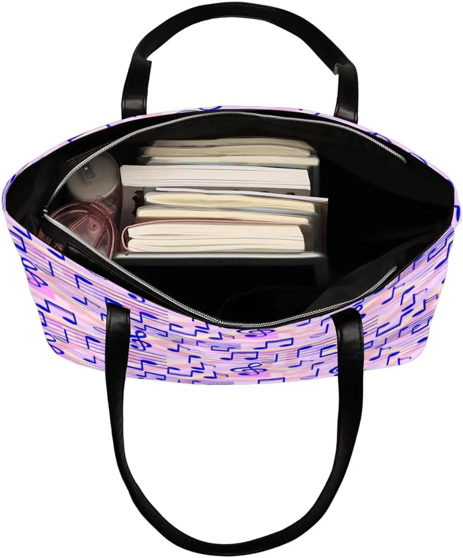Leather Tote Bag for Women Fashion Shoulder Bag Purses and Handbags Large Capacity Satchel Bags for Work Travel