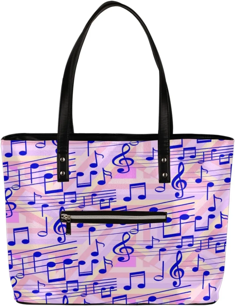 Leather Tote Bag for Women Fashion Shoulder Bag Purses and Handbags Large Capacity Satchel Bags for Work Travel