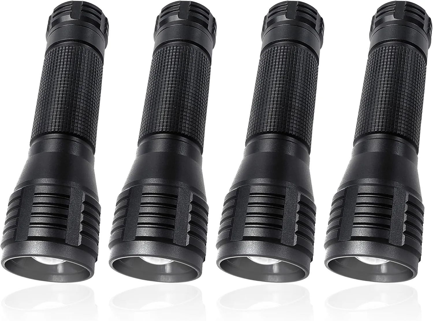 LED Flashlight High Lumens 3 Modes White Light Handheld Flashlights for Outdoor Activity & Emergency Use, 4-Pack