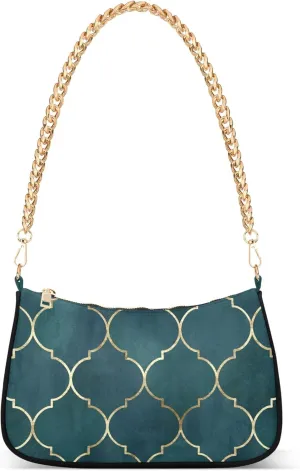 Lemon Polka Dots Black Moon Purses Clutch Women Tote Handbags Printed Floral Shoulder Bag