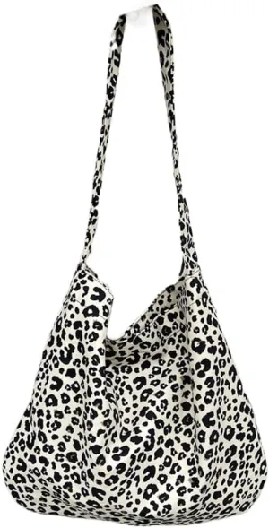 Leopard Shoulder Bag for Women Soft & Lightweight Large Tote Purse Handbag Travel Satchel Women's Gift