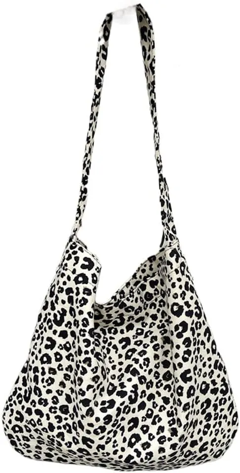 Leopard Shoulder Bag for Women Soft & Lightweight Large Tote Purse Handbag Travel Satchel Women's Gift