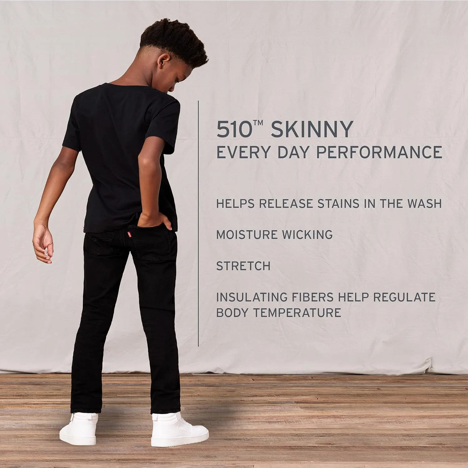 Levi's Boys' 510 Skinny Fit Performance Jeans