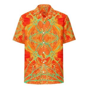 Lightweight Moisture Wicking Button Shirt, UPF 50 , Electric Lily