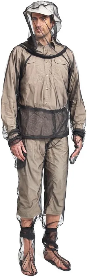 Lixada Mesh Suit Set with Jacket Hood, Mitts, Socks & Storage Sack - Ultra-fine Net Mesh Clothing for Fishing Hiking Camping