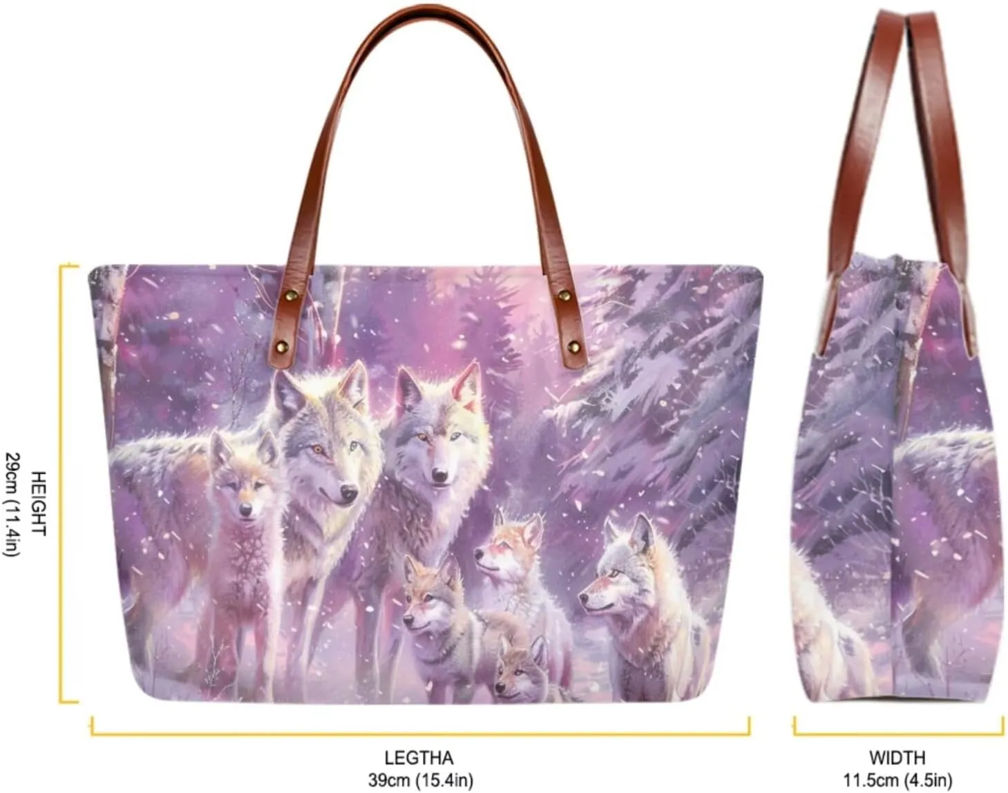 Lotusorchid 2 Pcs Large Tote Handbag with PU Wallet, Women Hand bags Purses, Top Handle Bag Satchel Shoulder Bag