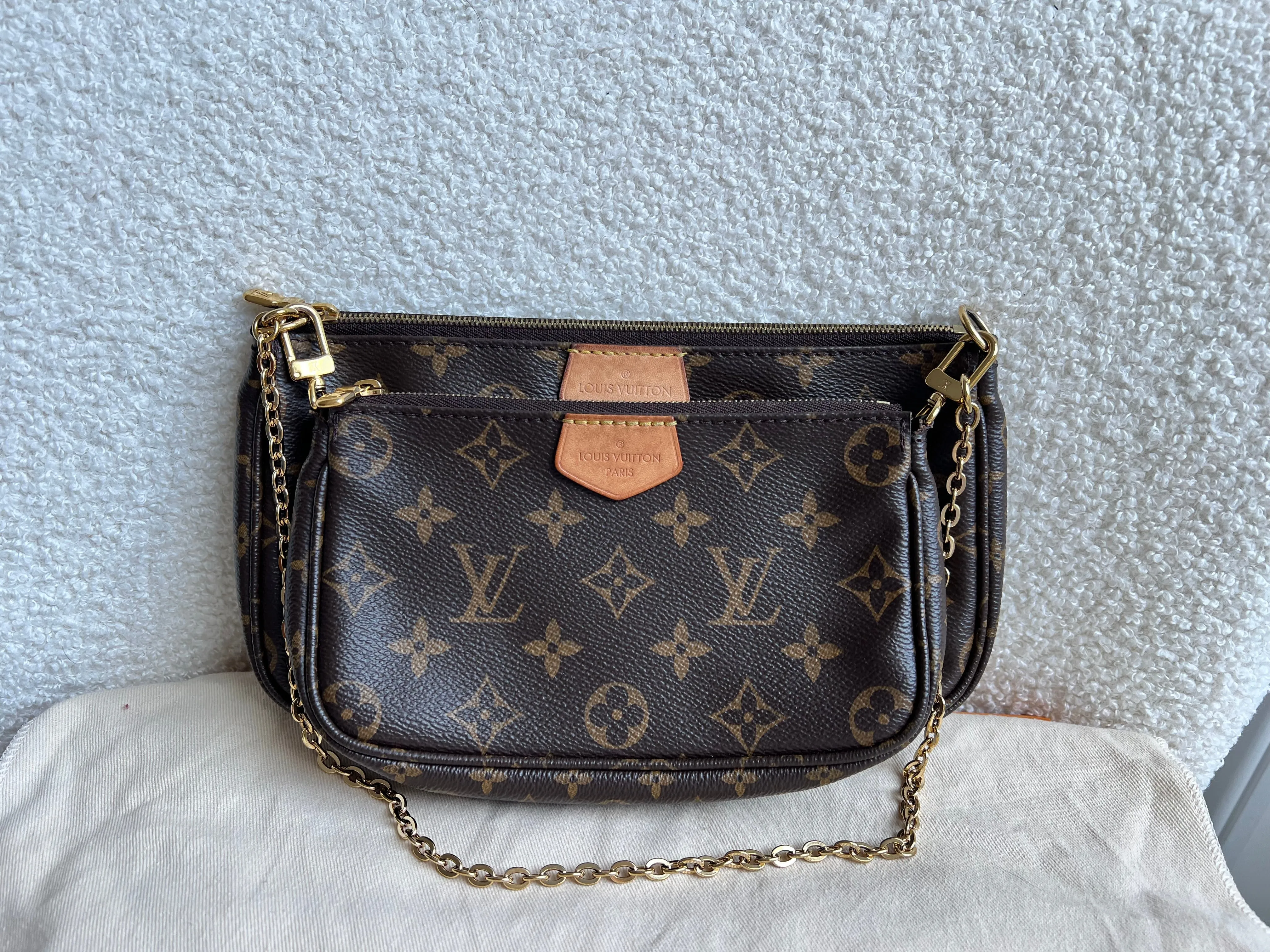 Louis Vuitton Multi Pochette Accessoires Rose Chiaro (RRP £2000)