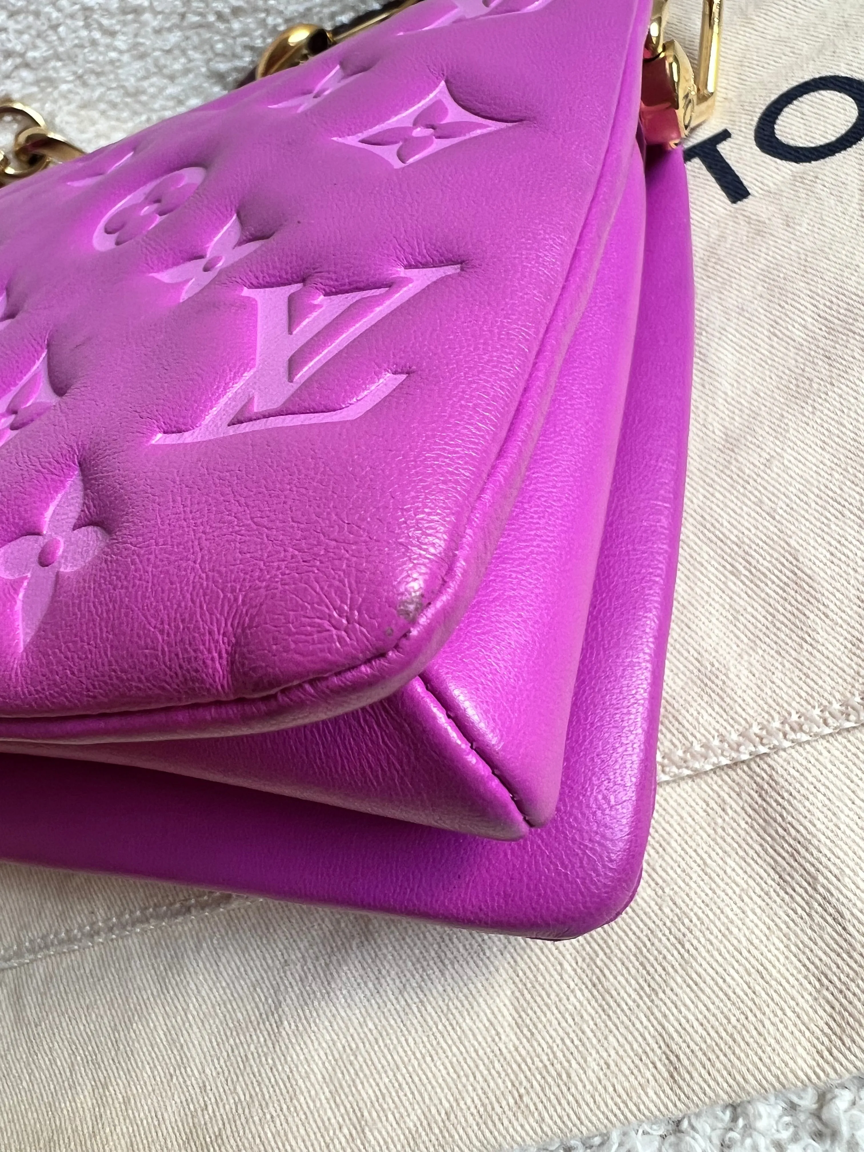 Louis Vuitton Orchidee Pink Coussin BB (RRP £2940)