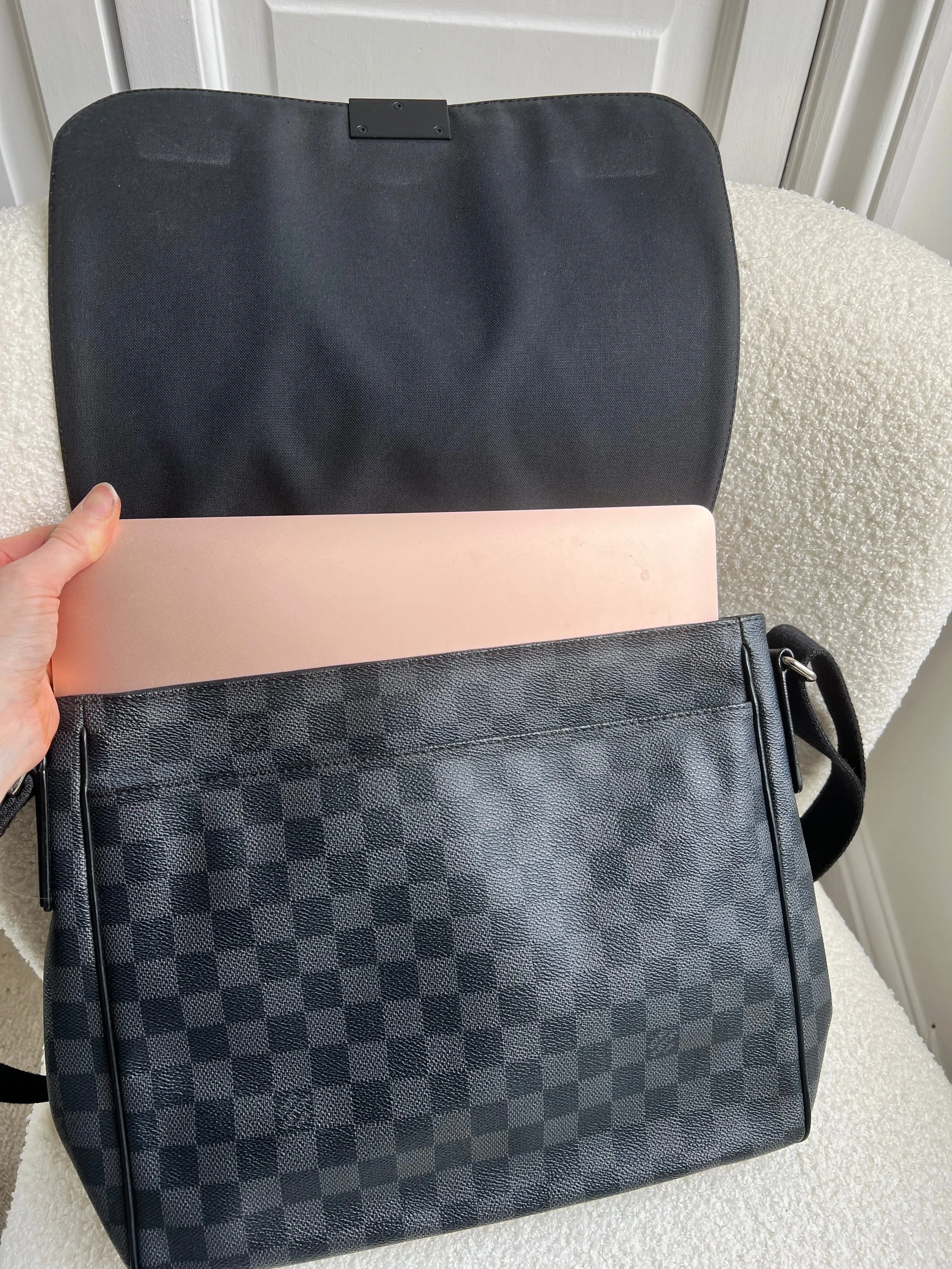 Louis Vuitton PM District Messenger Bag Damier Graphite