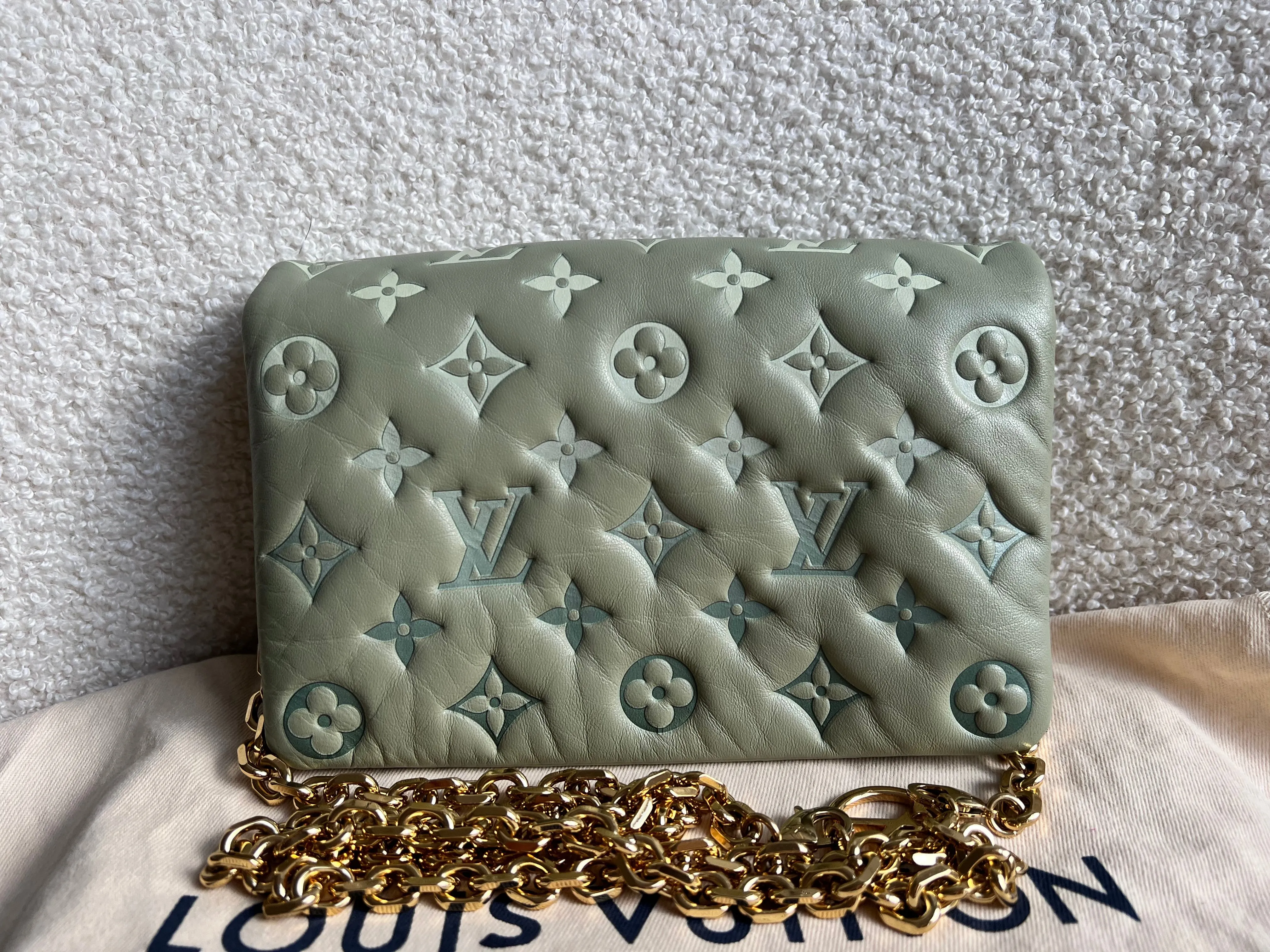 Louis Vuitton Sage Green Coussin Pochette (RRP £2090)