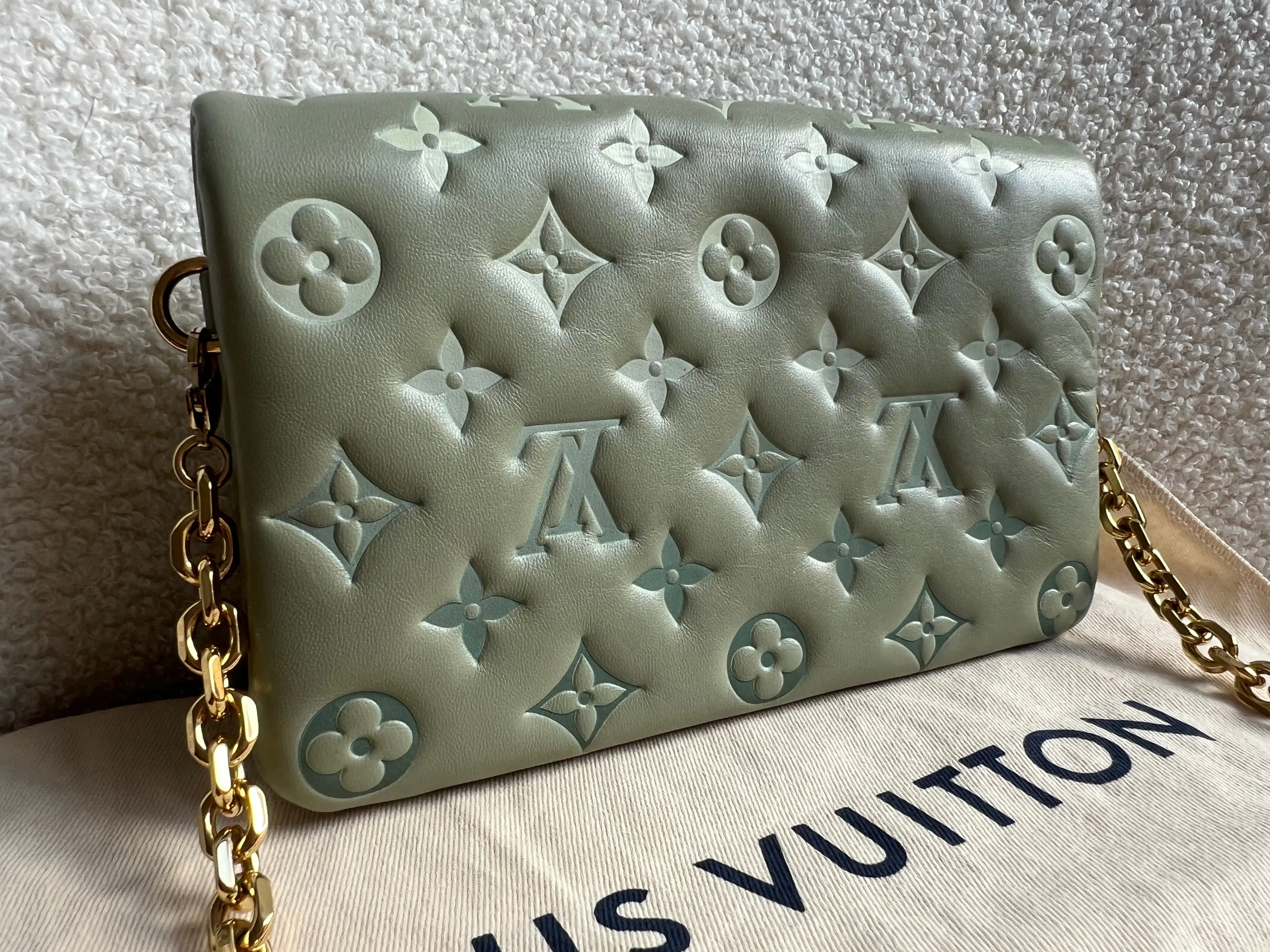 Louis Vuitton Sage Green Coussin Pochette (RRP £2090)